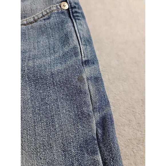 LL Bean Flannel Lined Jeans Mens 33 30x20 Straight Cotton Rise Distressed Work - Picture 8 of 16